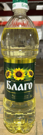 Масло подсолнечное раф. Благо, 1 л