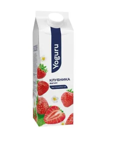 Йогурт клубника питьевой, 1,5%, 500 гр  (Белоруссия)