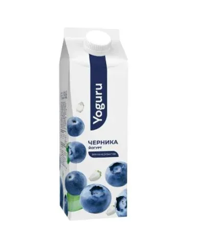 Йогурт черника питьевой, 1,5%, 500 гр  (Белоруссия)