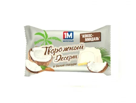Десерт кокос-миндаль на печенье, 50 гр, Белоруссия