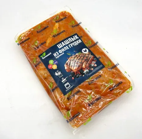 Шашлык из филе грудки куриный по-техасски, охл