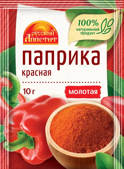 Паприка молотая 10 гр. Русский Аппетит