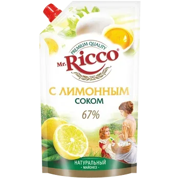 Майонез С лимонным соком, 67%, 400 мл
