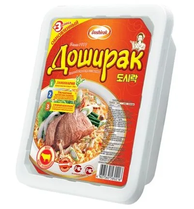 Доширак Говядина, 90 гр, шт, лоток