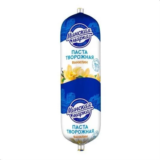 Паста творожная с ароматом ванилина, 5%, 0,4 кг, шт, туба, (Белоруссия)