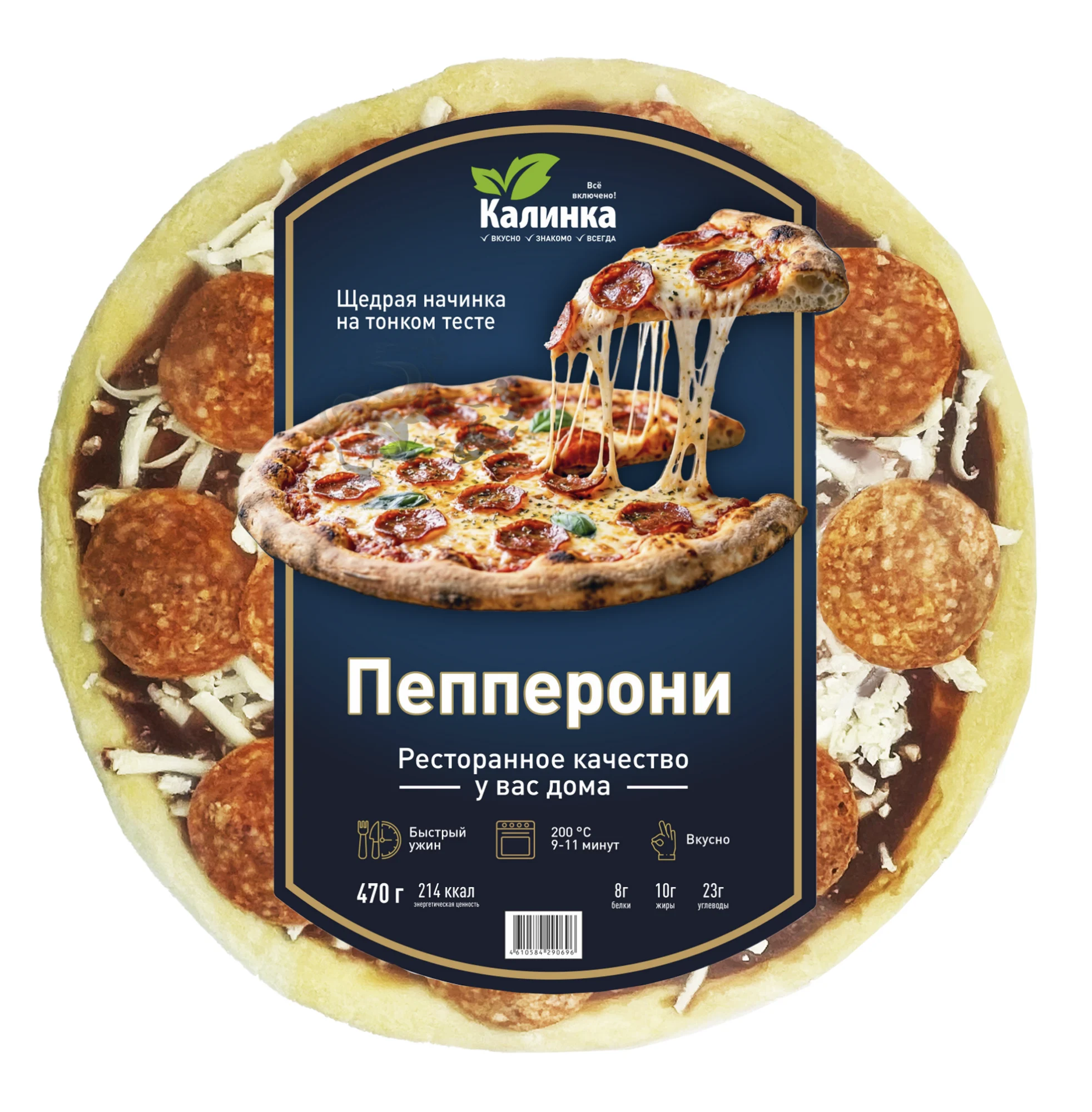 Пицца Пепперони, 470 гр